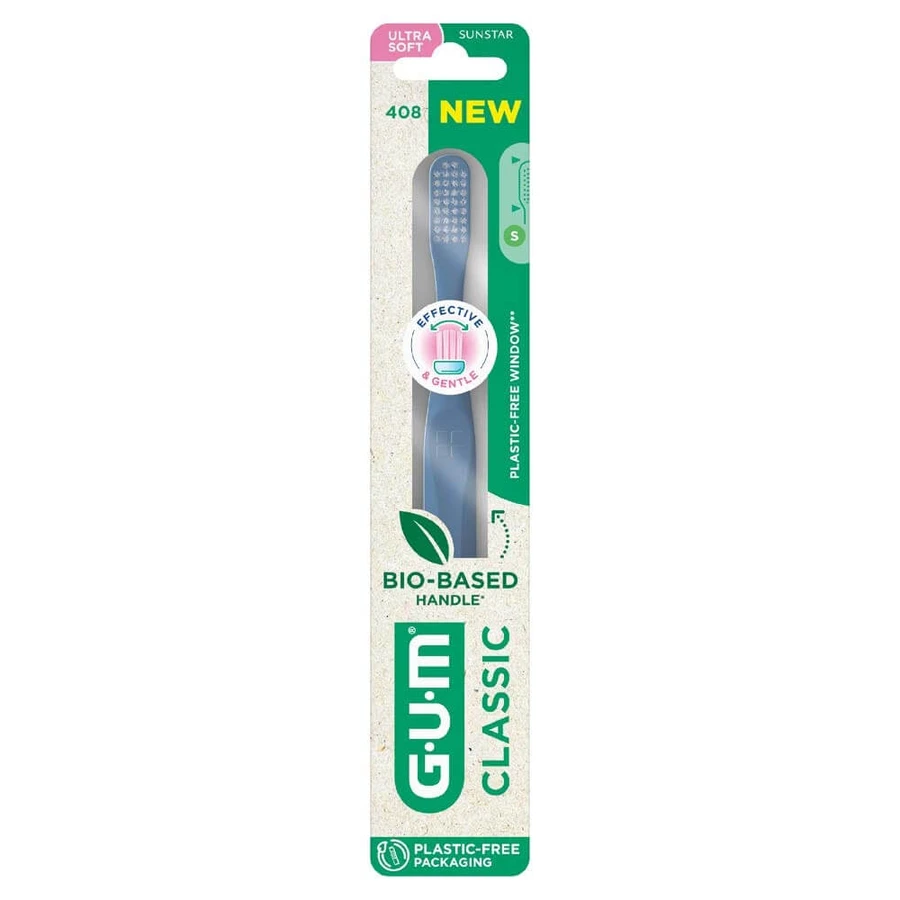 Szczoteczka do zębów Gum Classic Ultra Soft Bio-Sourced 15/100e Compact x1: ceny i cechy