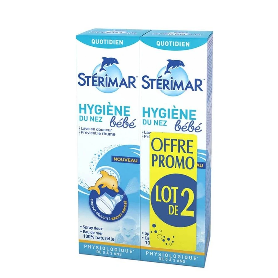 Sterimar Milde Fysiologische Neushygiëne Baby 0-3 Ani 2x100ml