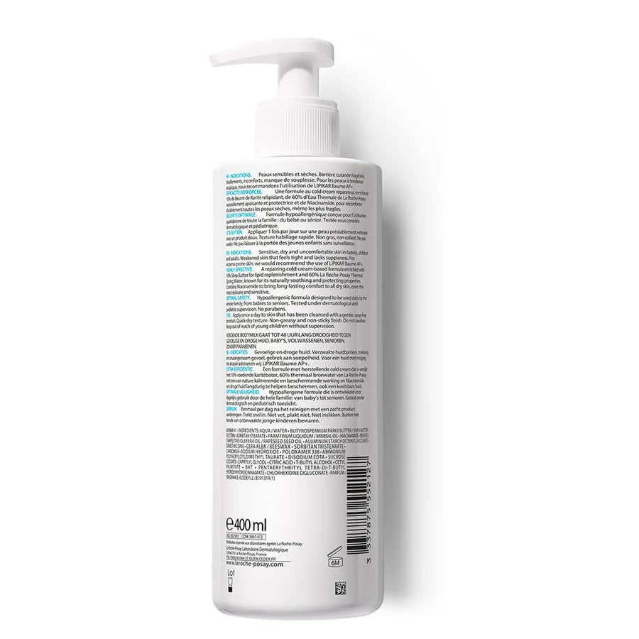 La Roche-Posay Lipikar Relipidating Mleczko do ciała przeciw wysuszaniu skóry suchej i wrażliwej 400ml: ceny i cechy