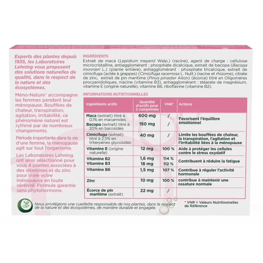 Lehning Méno-Nature® Menopause 60 Tabletten