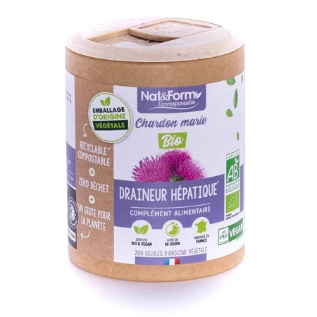 Nat&Form ORGANISCHE MARIAANSE THISTEL 200 capsules