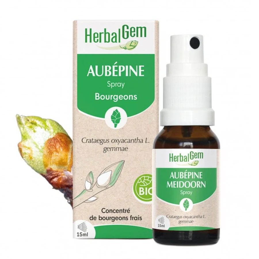 Herbalgem Bourgeons Meidoornspray Bio 15ml