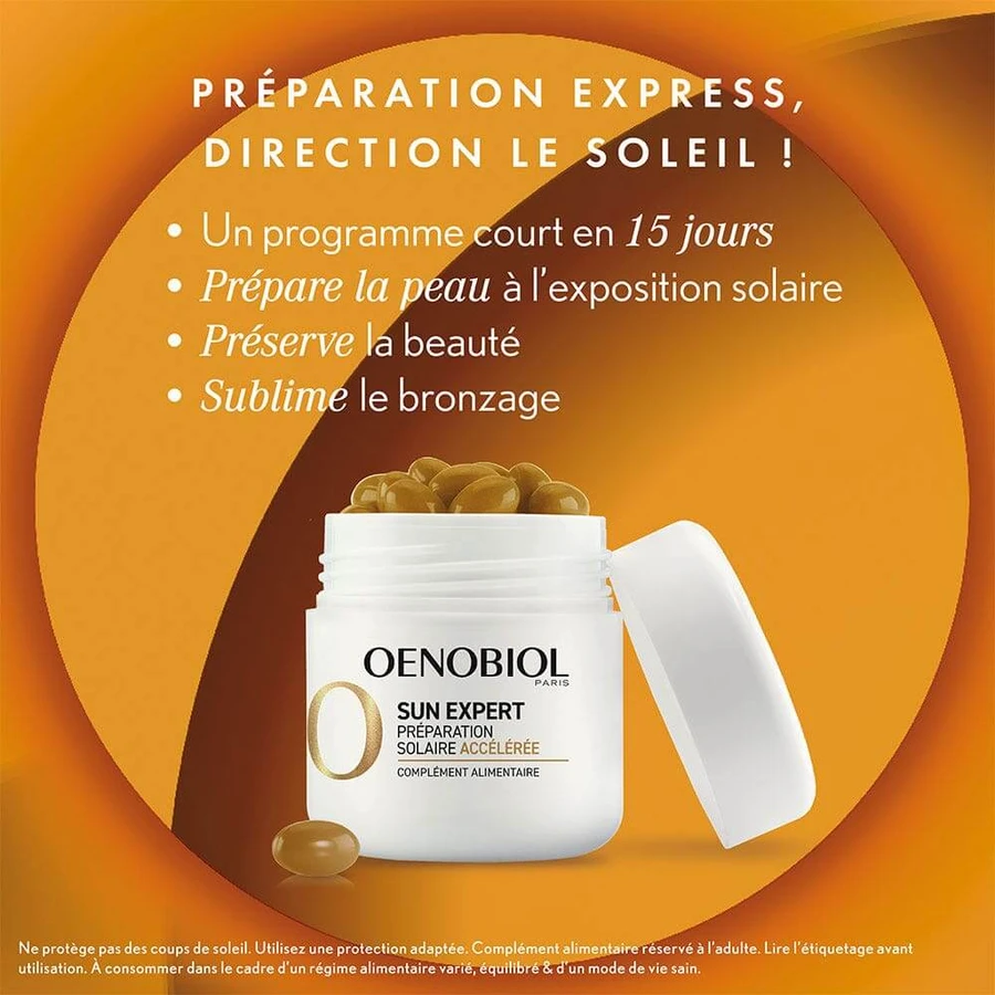Oenobiol Sun Expert Versnelde zonnepreparaat 15-daags programma 2x15 capsules