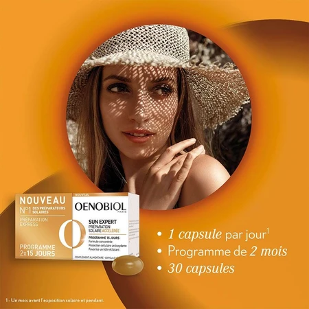 Oenobiol Sun Expert Versnelde zonnepreparaat 15-daags programma 2x15 capsules