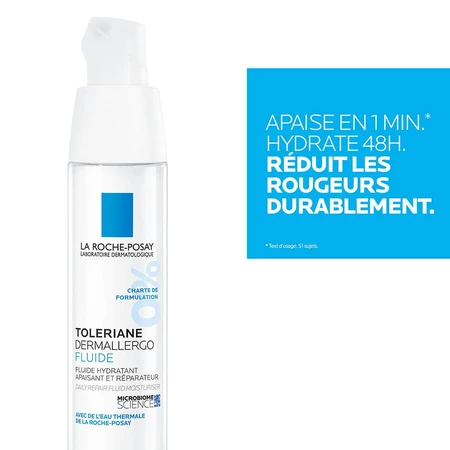La Roche-Posay Toleriane Intensieve Hydraterende Fluïde 48u voor de gevoelige of allergische normale en gemengde huid 40ml