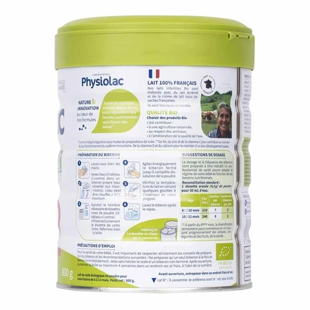Physiolac Biologische melkpoeder 2 6 tot 12 maanden