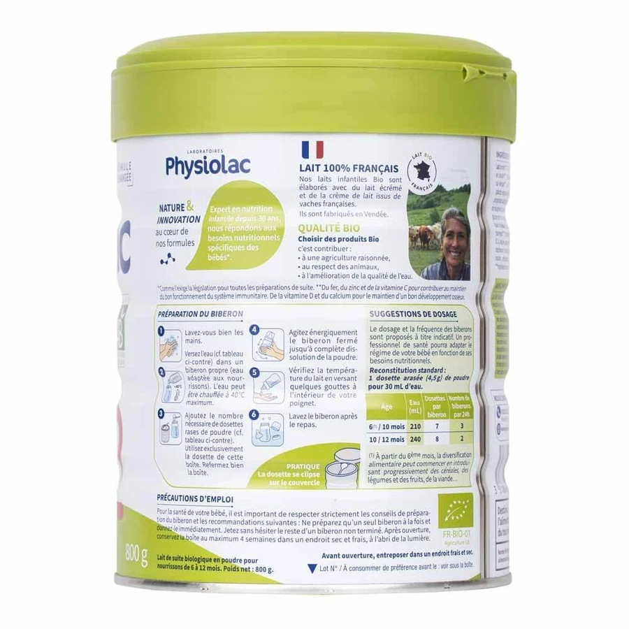 Physiolac Biologische melkpoeder 2 6 tot 12 maanden