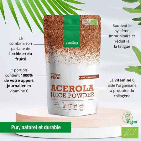 Purasana Super Food Organic Acerola Powder 100g