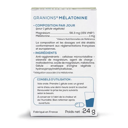 Granions Melatonin 60 Gelules