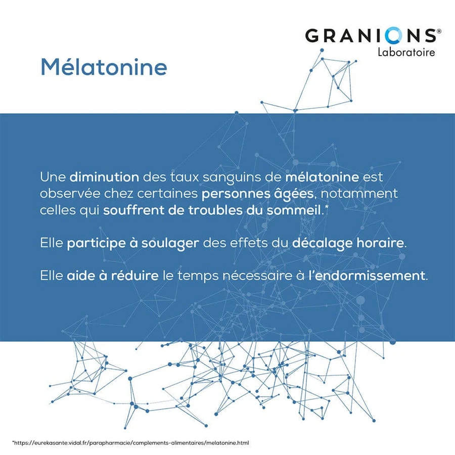 Granions Melatonin 60 Gelules