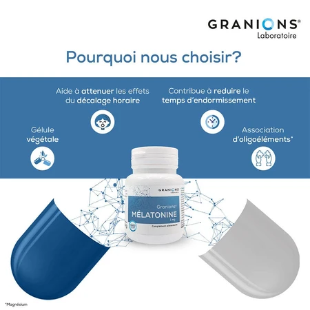 Granions Melatonin 60 Gelules