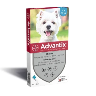 Advantix Pipette kleine Hunde 4 bis 10kg X4