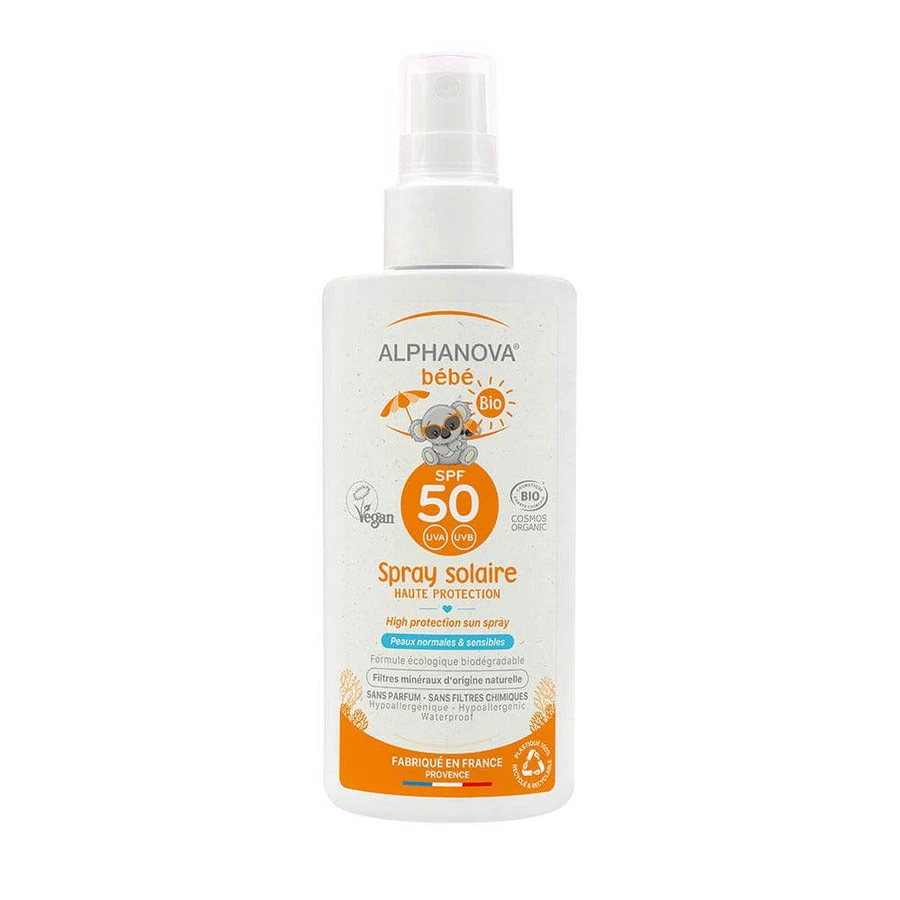 Alphanova Baby Bio Zonnebrandspray Spf50 Baby 125g