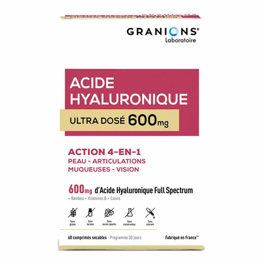 Granions Acide Hyaluronique 600mg 60 comprimés