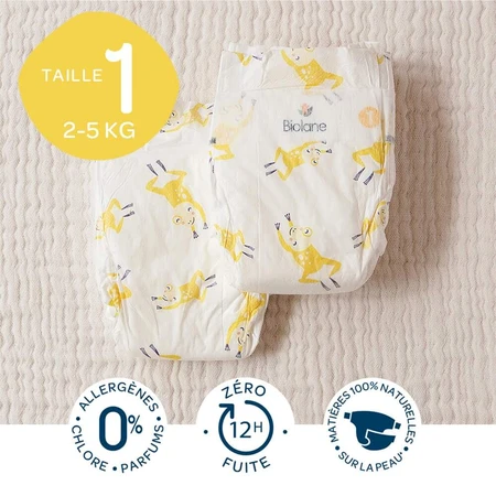 Biolane Naturals Diapers size 1 2 à 5kg x28