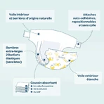 Biolane Naturals Diapers size 1 2 à 5kg x28