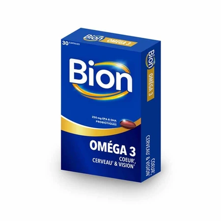 Bion3 Omega 3 Hart Hersenen en Zicht 30 capsules