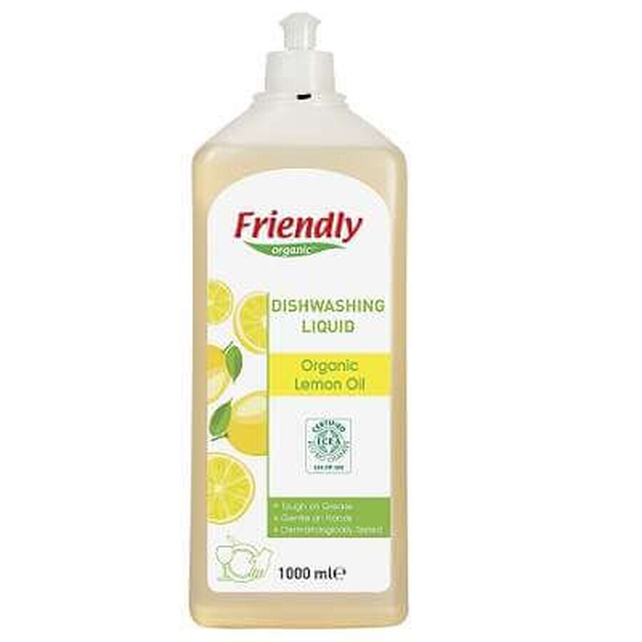 Vaatwasmiddel met citroensmaak, 1000 ml, Friendly Organic