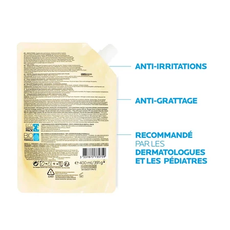 La Roche-Posay Lipikar Anti-irritatie lipideherstellende reinigingsolie + eco navulling 2x400ml