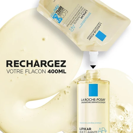 La Roche-Posay Lipikar Anti-irritatie lipideherstellende reinigingsolie + eco navulling 2x400ml