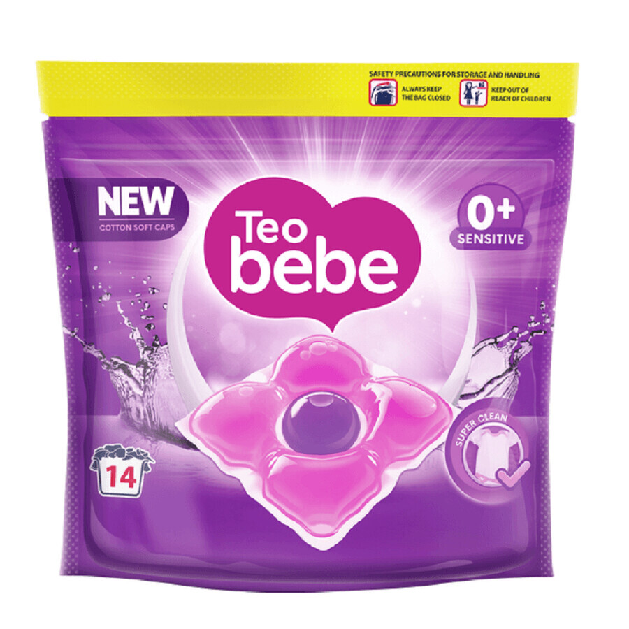 Capsules de lessive Sensitive, 14 capsules, Teo Bebe