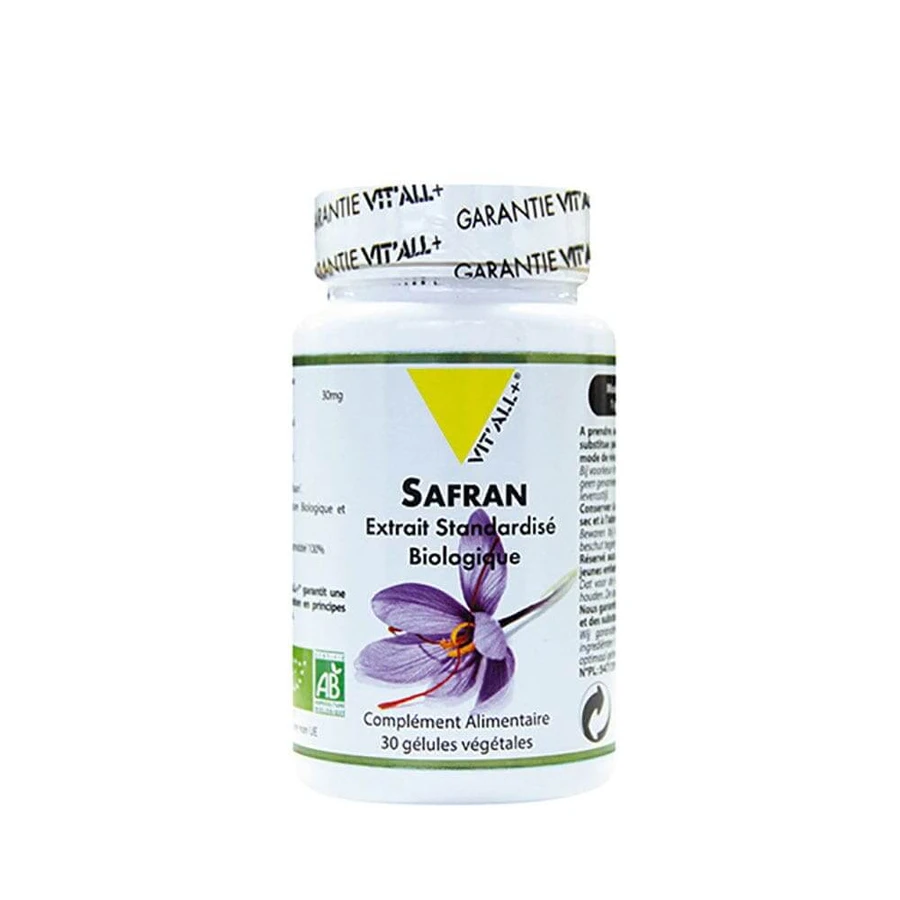 Vit'All+ Organic Saffron 30 mg 30 capsules