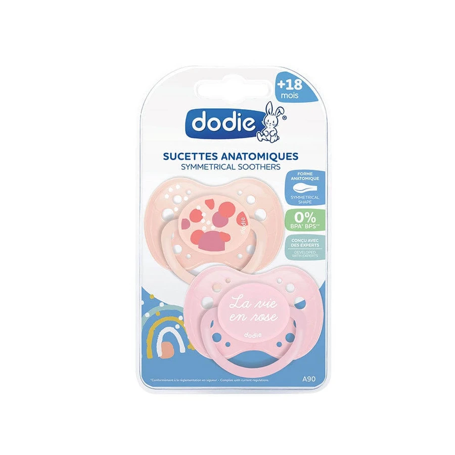 Dodie Anatomische Schnuller Sunny Life Collection 18 Monate und Plus x2