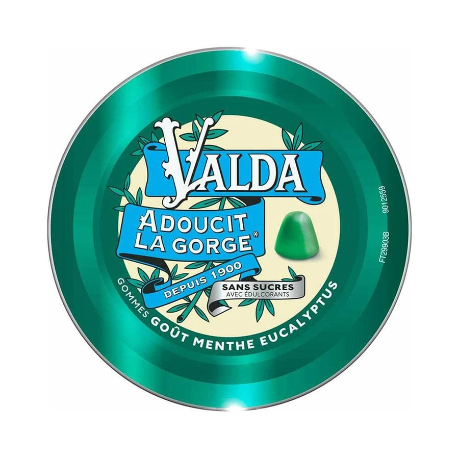 Valda Zuckerfreier Eukalyptus-Minze-Kaugummi 140g