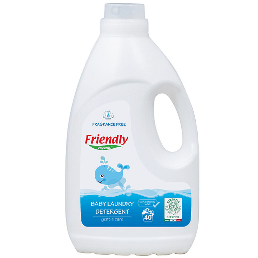 Detersivo per bucato senza profumo, 2000 ml, Friendly Organic