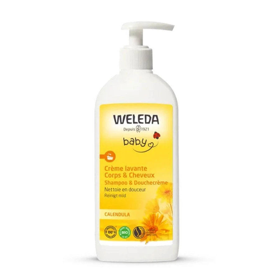Weleda Calendula Crema detergente Corpo e Capelli Neonati e Bambino 400 ml