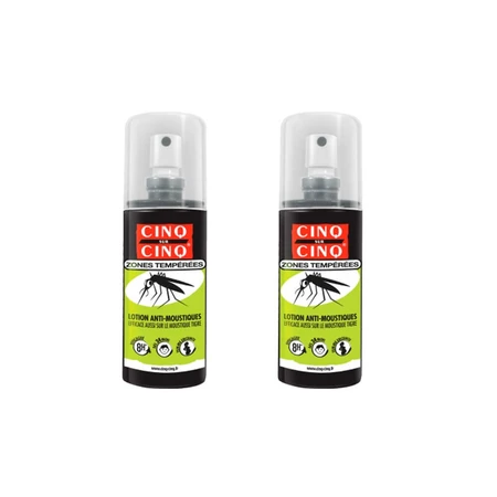 Cinq Sur Cinq muggenspray voor gematigde streken 2x100ml