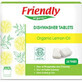 Detergent de vase automat, 450 g x 25 tablete, Friendly Organic