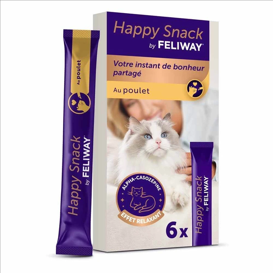 Feliway Happy Snack Met kip ontspannend effect 6 sticks