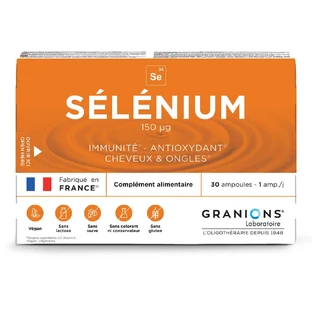 Granions Oligo Selenium 200µg Haar, nagels, immuniteit 30 ampullen