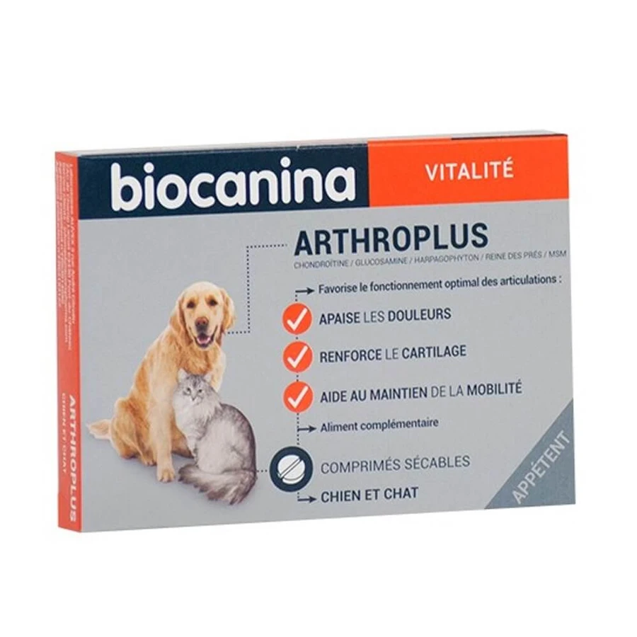 Biocanine Arthroplus smakelijke tabletten voor honden en katten X40