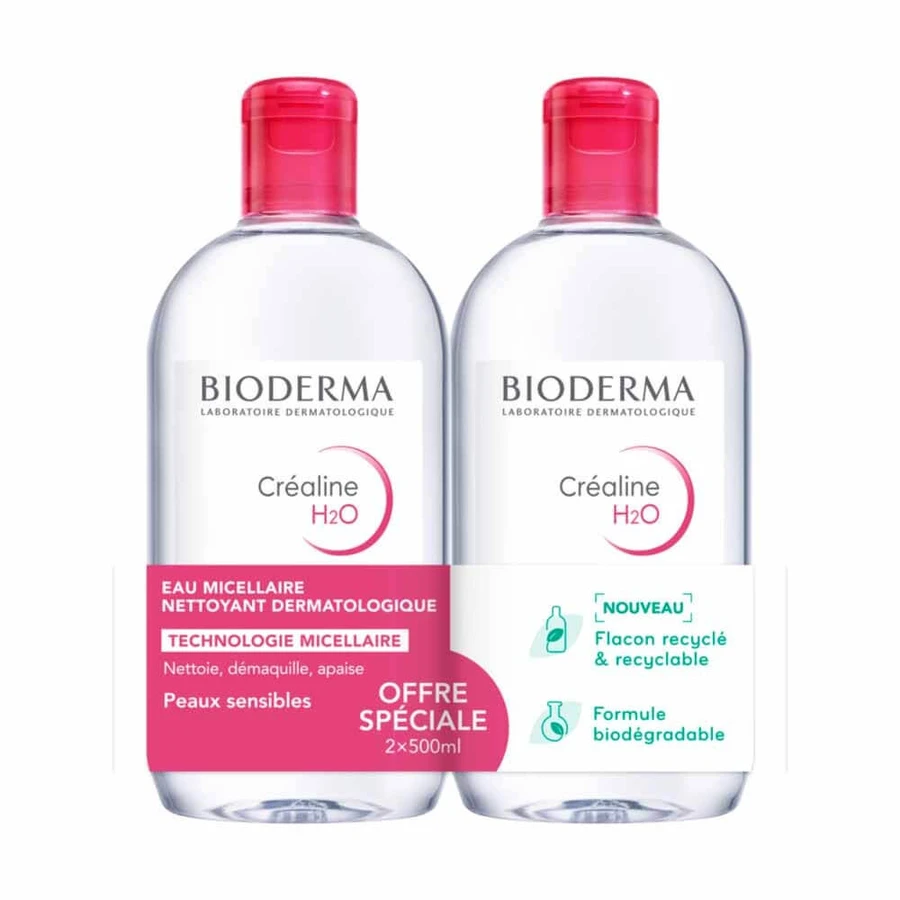 Bioderma Sensibio H2O micellair water set, 2x500 ml