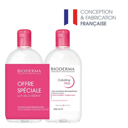 Bioderma Sensibio H2O micellair water set, 2x500 ml