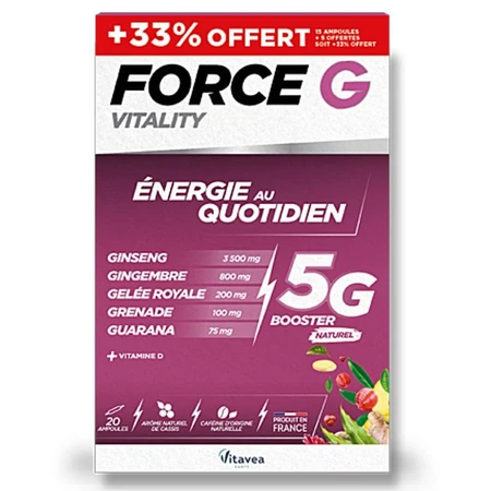 Vitavea Santé Force G Vitality Daily Energy 20 fiolek: ceny i cechy