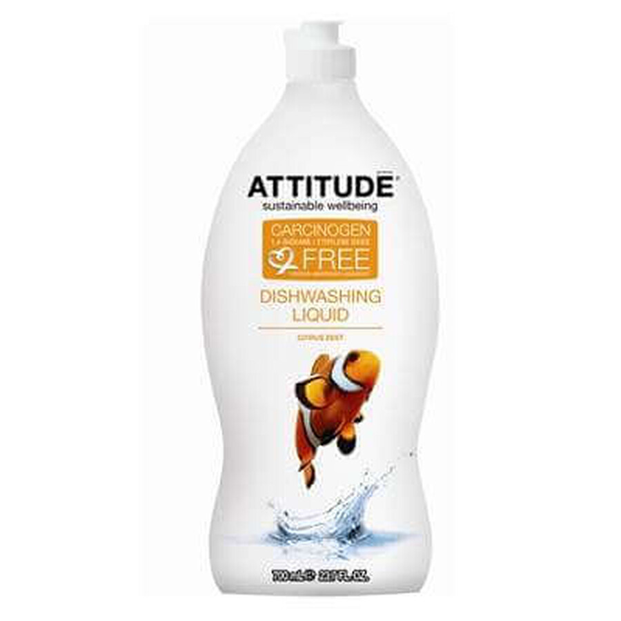 Liquide vaisselle avec écorces d'agrumes, 700 ml, Attitude