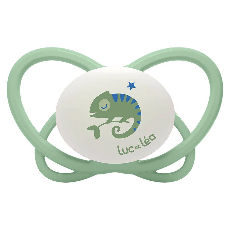 Luc Et Lea Physiological silicone soothers without rings Night 18 months and Plus x2