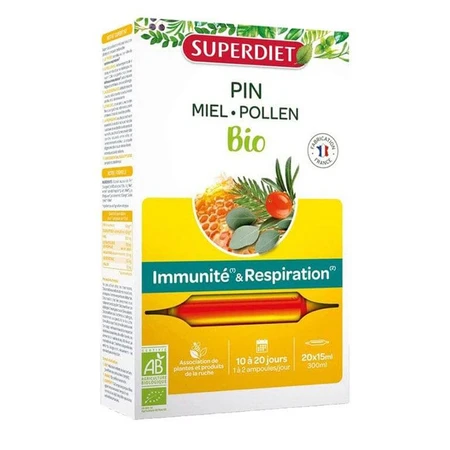 Superdiet Seve Imperiale Biologico 20 Immunité et Respiration 20 Ampullen