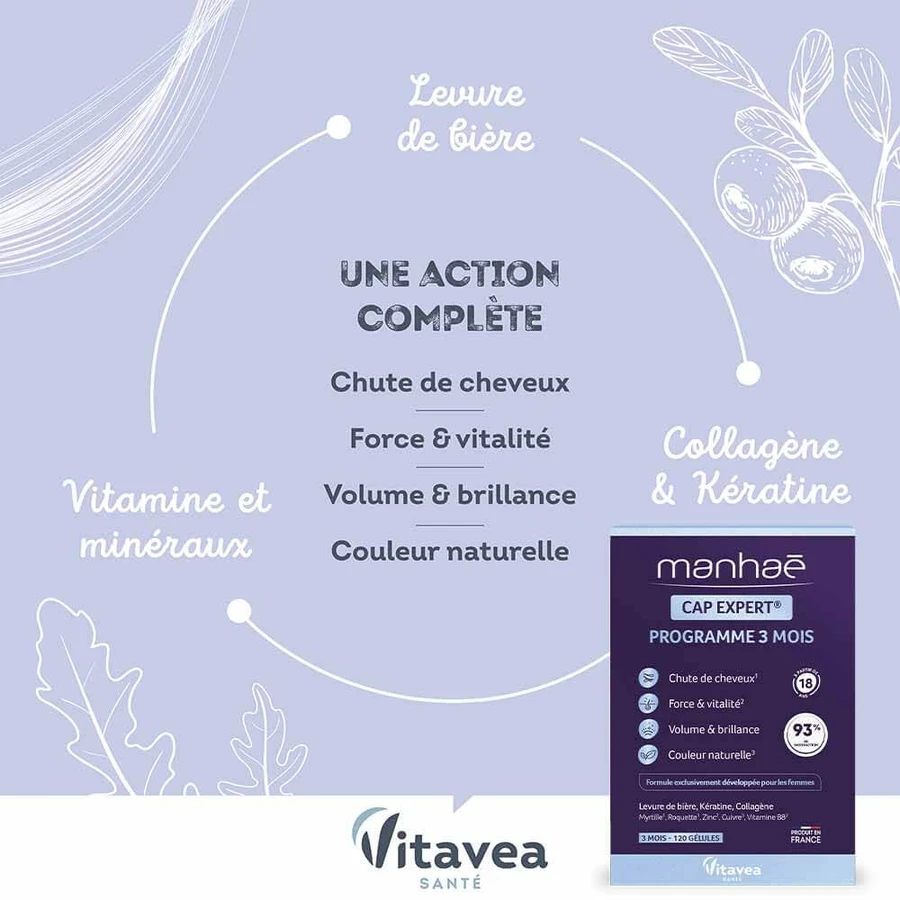 Manhaé Cap Expert 15+ Haar 120 Capsules