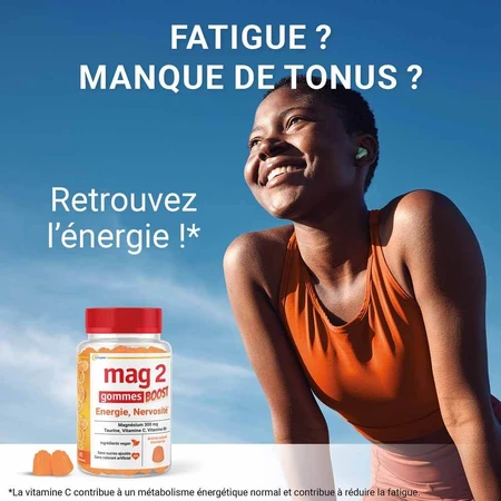 Mag 2 Boost Energie Nervosité 45 Gommes