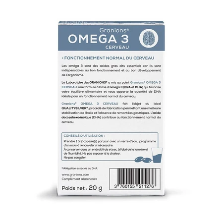 Granions Omega 3 Cerebro 30 Cápsulas