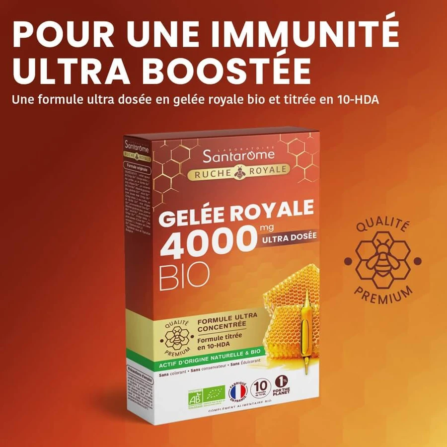 Santarome Bio Gelée Royale 4000 MG 10 Ampullen