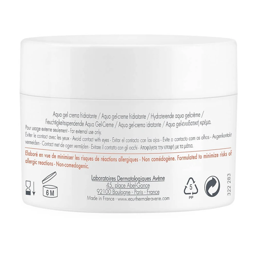 Avène Hydrance Aqua Gel-Crème Gevoelige Gehydrateerde Huid 50ml