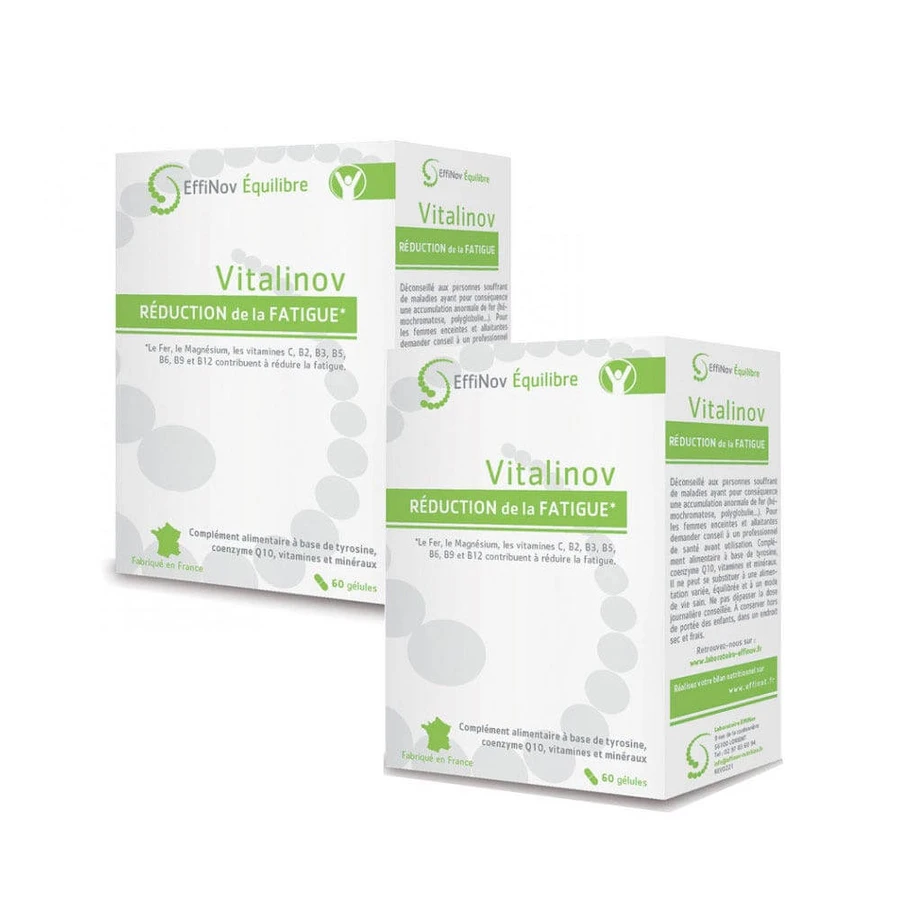 Effinov Nutrition Vitalinov Fati redukcja zmęczenia 2x60 kapsułek: ceny i cechy