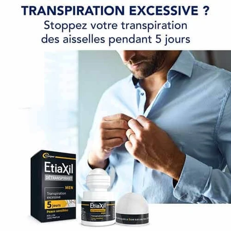 Etiaxil Detraspirant Roll-on Achseln Männer Empfindliche Haut 15ml
