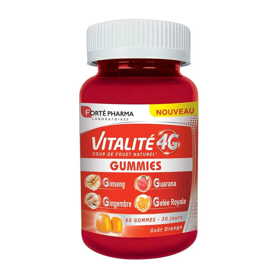 Forté Pharma Vitalité 4G Energising Natural Strengthening Ab 12 Jahren 60 Kaugummis