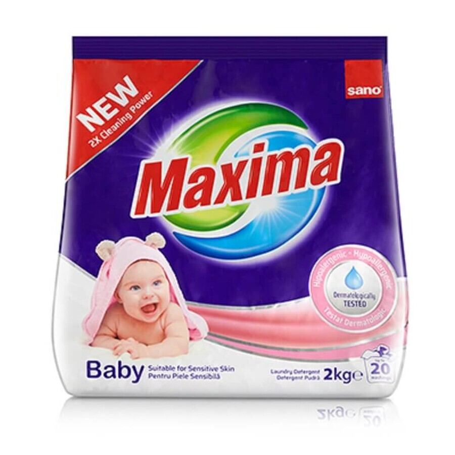 Lessive en poudre Baby, 2 kg, Sano Maxima